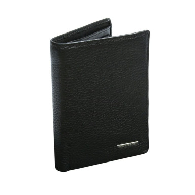 Leather wallet Newcontatto 3537 nero black