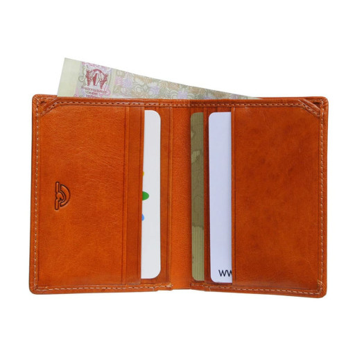 Кредитниця шкіряна Topkapi 1034 мандариновий mandarino