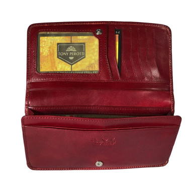 Портмоне кожаное Italico 3448 rosso красный