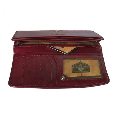 Портмоне кожаное Italico 3448 rosso красный