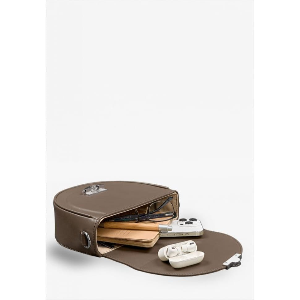 Жіноча шкіряна сумка Kira темно-бежева