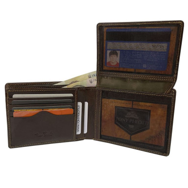 Leather wallet Italico 397 moro brown