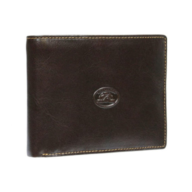 Leather wallet Italico 397 moro brown
