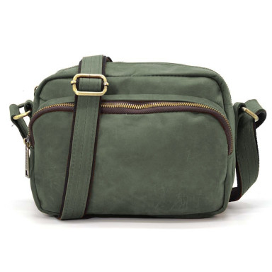 Small mens shoulder bag with 2 compartments TARWA RE-60125-3md 