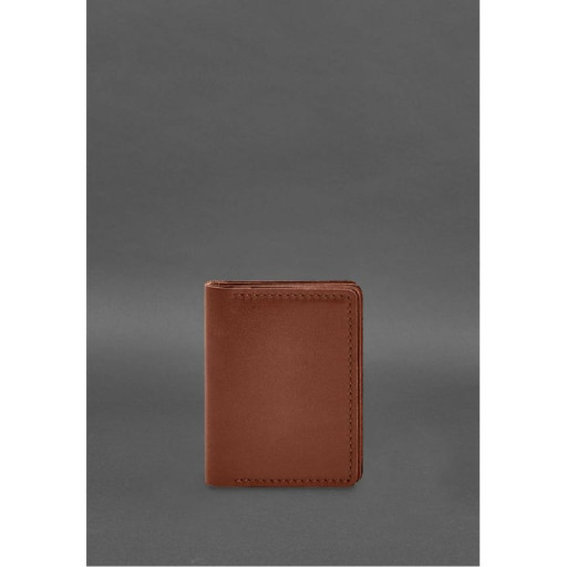 Шкіряна обкладинка для посвідчення водія, ID і пластикових карток 2.1 світло-коричнева