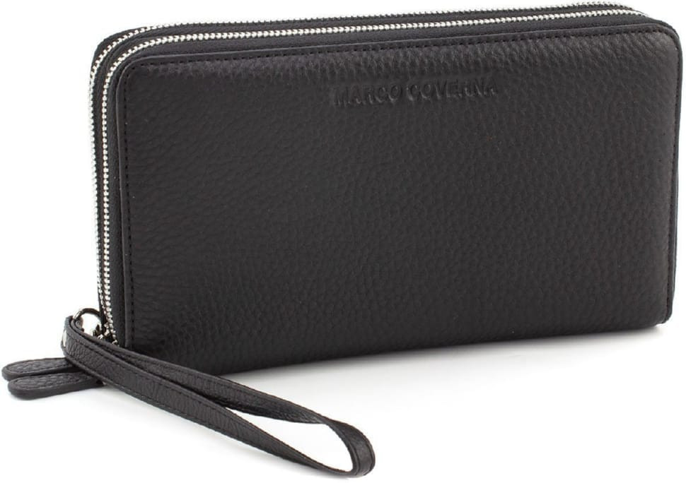 Men`s leather clutch bag with two compartments Marco Coverna MC1483