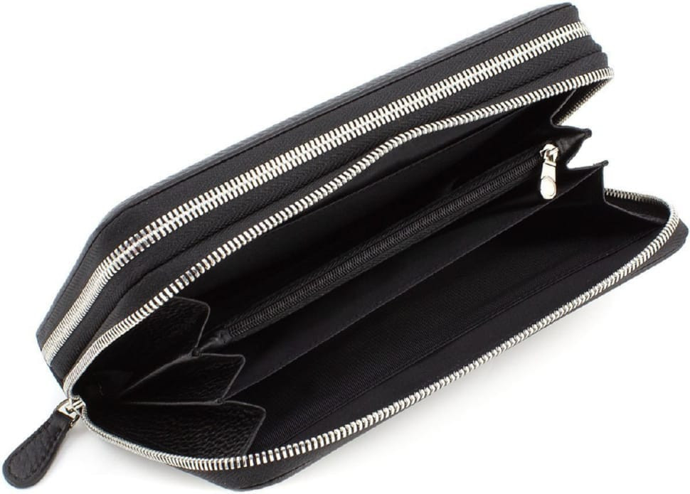 Men`s leather clutch bag with two compartments Marco Coverna MC1483