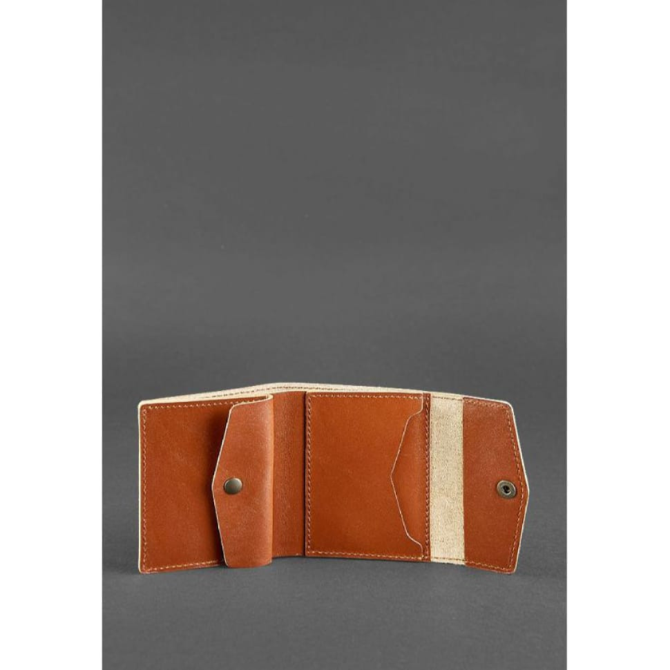 Шкіряний гаманець 2.1 світло-коричневий