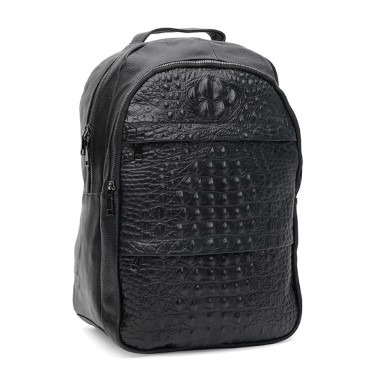 Men's leather backpack Borsa Leather k1333-black