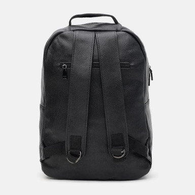 Men's leather backpack Borsa Leather k1333-black