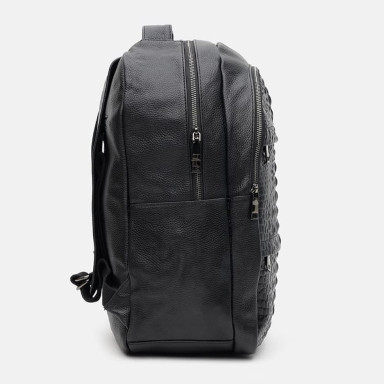 Men's leather backpack Borsa Leather k1333-black