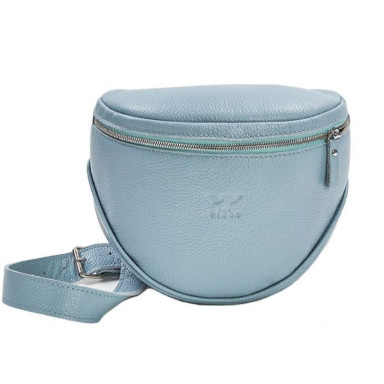 Leather crossbody bag Vacation blue flotar