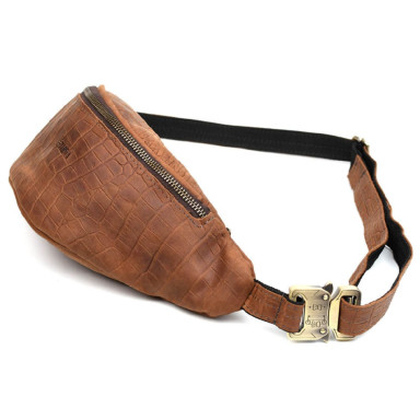 Belt bag made of genuine leather REPC-3035-3md TARWA light brown