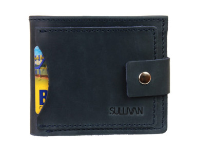 Кошелек женский кожаный маленький SULLIVAN 962-19(9) синий