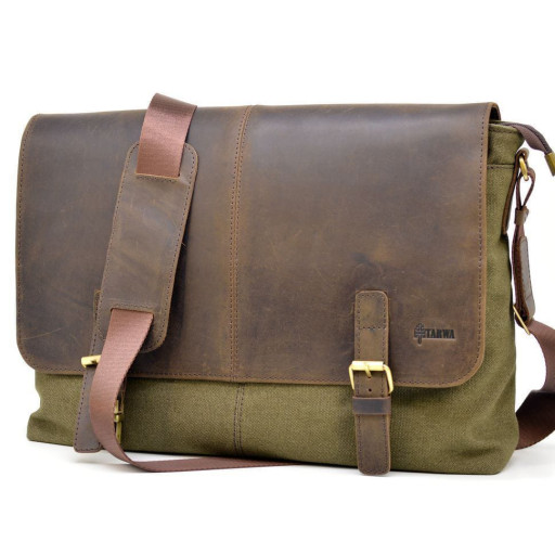 Сумка через плече, канвас плюс шкіра RH-8336-4lx TARWA
