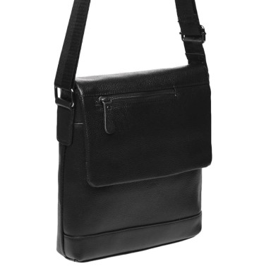 Men's leather bag Borsa Leather K18146-black
