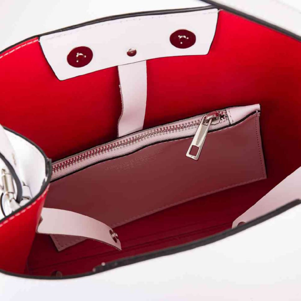 Шкіряна сумка Virginia Conti (Італія) - VC01341white