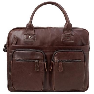 Портфель мягкий кожаный BUFFALO BAGS M8380C-1 коричневый