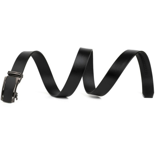 Ремінь чоловічий з рамкою із затемненого металу Vintage 20277 Чорний