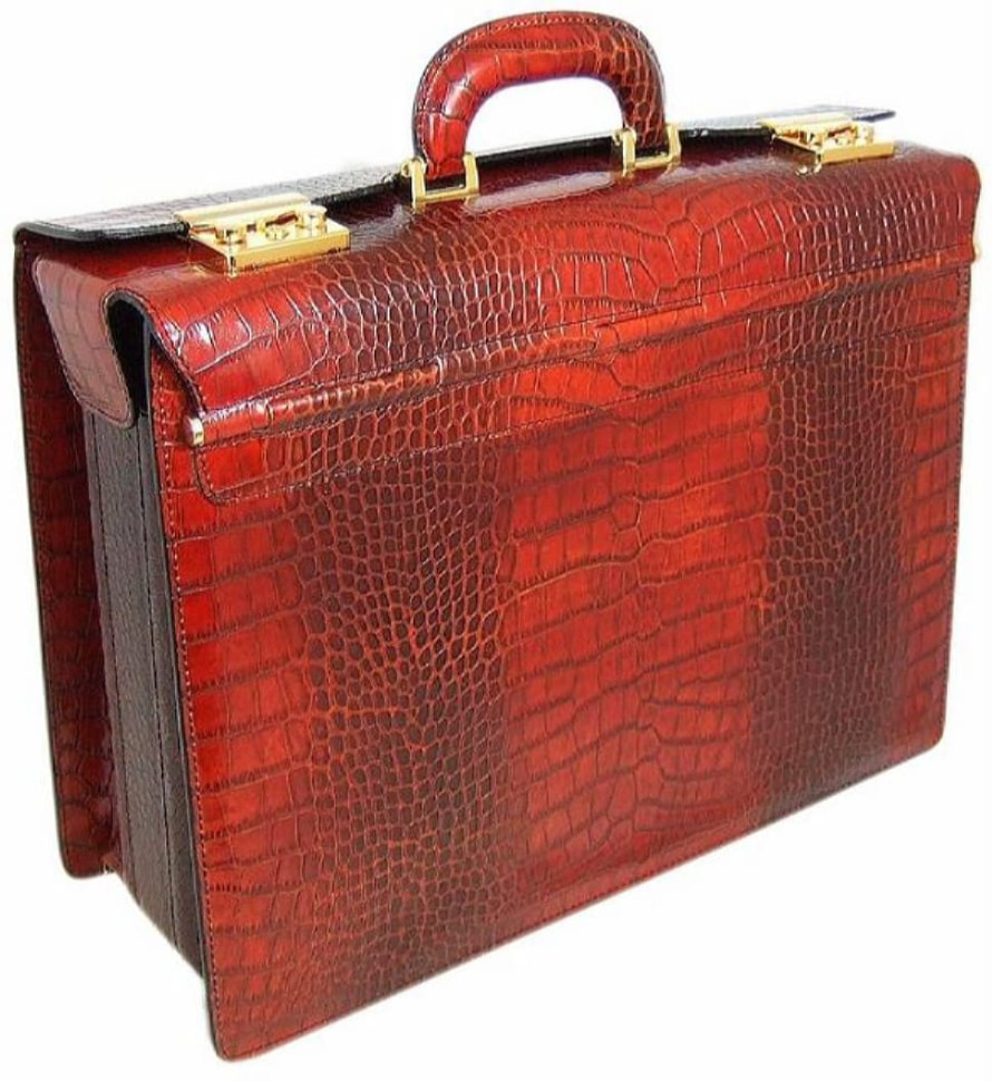 Pratesi KCO388 - Lorenzo il Magnifico King Pilot Case in cow leather King Cognac