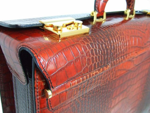 Pratesi KCO388 - Lorenzo il Magnifico King Pilot Case in cow leather King Cognac