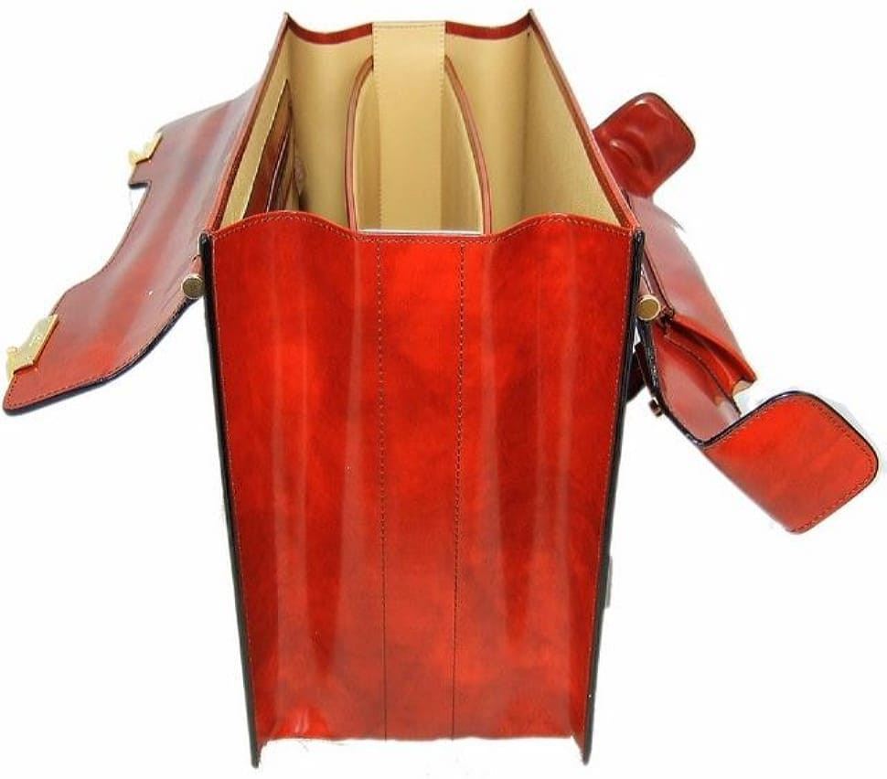 Pratesi KCO388 - Lorenzo il Magnifico King Pilot Case in cow leather King Cognac