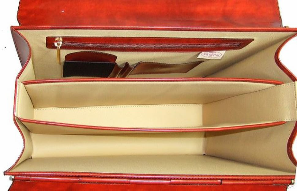 Pratesi KCO388 - Lorenzo il Magnifico King Pilot Case in cow leather King Cognac