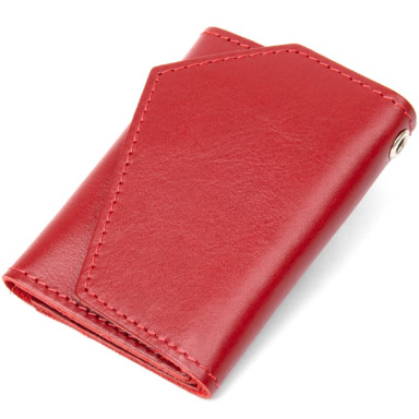 Кожаная компактная ключница GRANDE PELLE 11395 Красный
