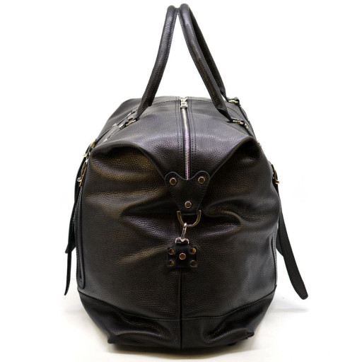 Велика дорожня сумка FA-8310-4lx з натуральної шкіри флотар, чорна