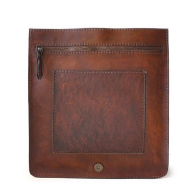 Pratesi BNE182 - Messanger Cross Body Bag in cow leather Bruce Black