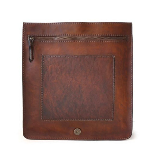 Pratesi BNE182 - Messanger Cross Body Bag in cow leather Bruce Black