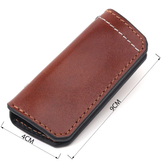 Зручна шкіряна ключниця Grande Pelle 11392 Коричневий