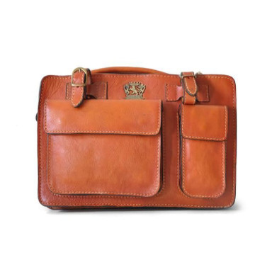 Pratesi BAR466/28 - Business Bag Milano Мале в шкіряній kožeній Bruce Orange