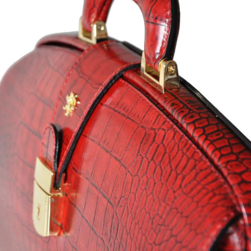 Pratesi KBL120/37 - Brunelleschi Small King Briefcase in cow leather King Blue