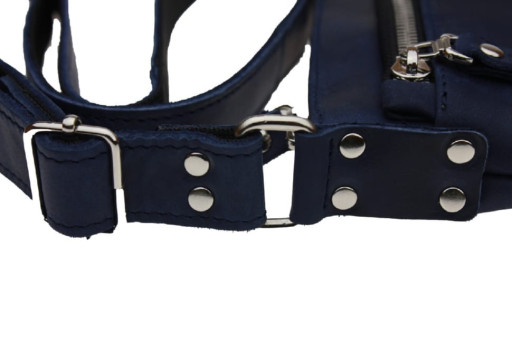 Сумка чоловіча шкіряна планшетка SULLIVAN smvp127 (22) синя