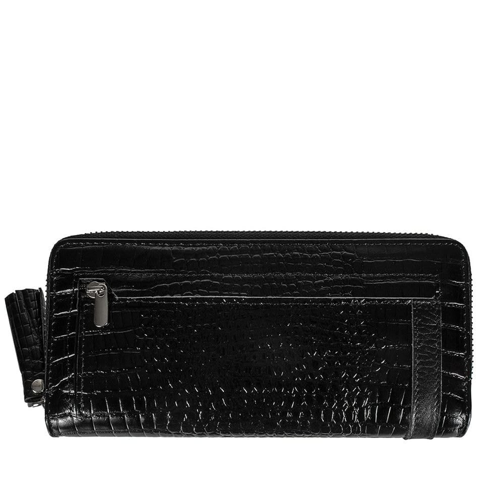 Гаманець жіночий шкіряний Desisan 731-633 чорний дрібний кроко
