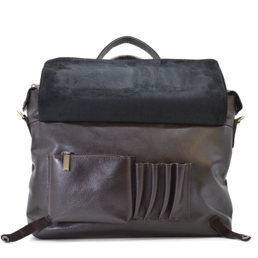 Шкіряна чоловіча сумка коричнева TARWA, GC-7120-2md