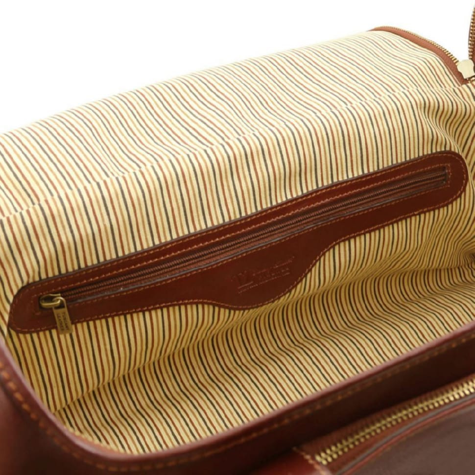 Дорожная кожаная сумка с боковыми карманами Tuscany Leather Voyager TL141296