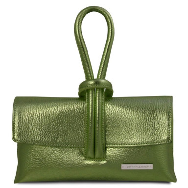 TL Bag Metallic leather clutch Tuscany TL141993