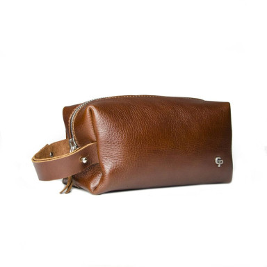 Men's cosmetic bag Grande Pelle 803623 terracotta
