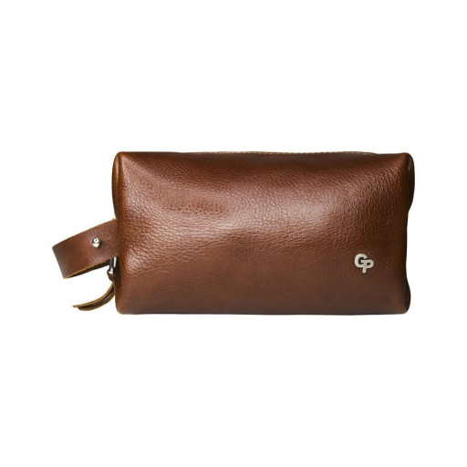 Чоловічий несесер косметичка Grande Pelle 803623 теракот