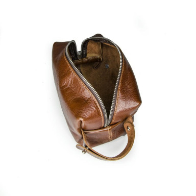 Men's cosmetic bag Grande Pelle 803623 terracotta