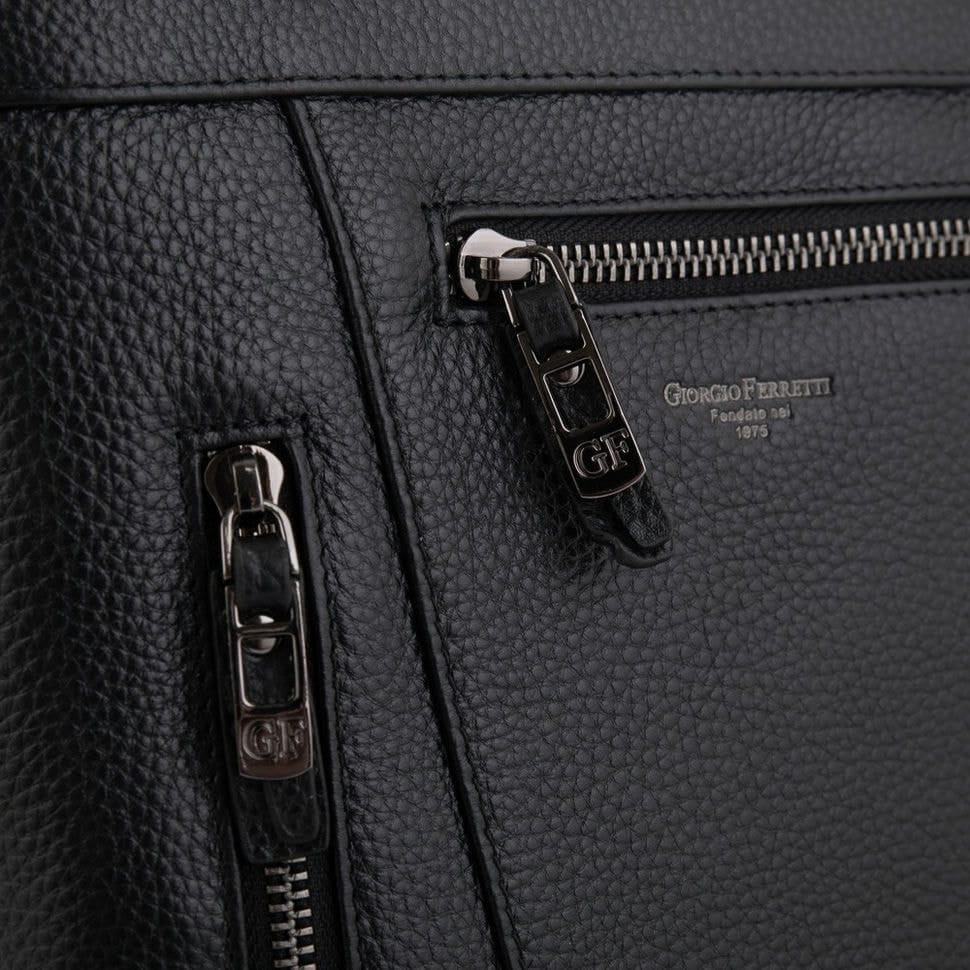 Барсетка м'яка шкіряна GIORGIO FERRETTI GF20183002-1 чорна