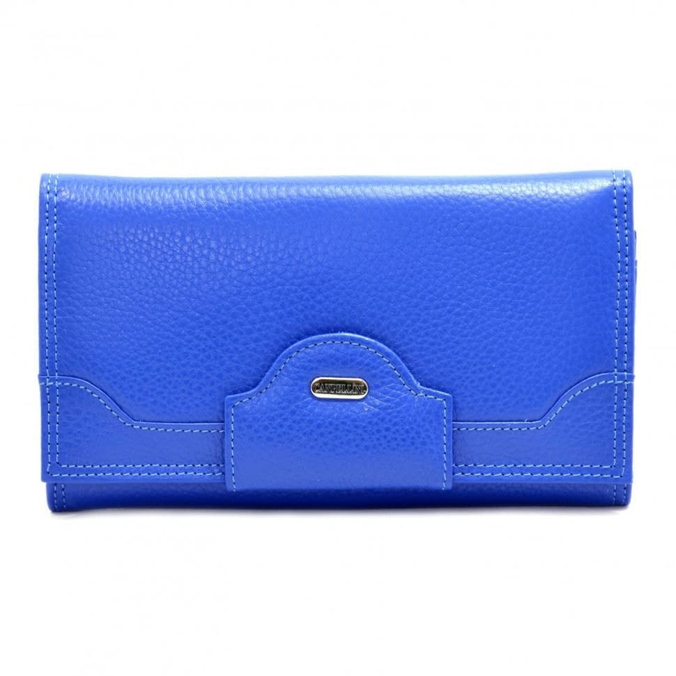 Гаманець жіночий шкіряний CANPEL 2033-304 яскраво-синій флотар