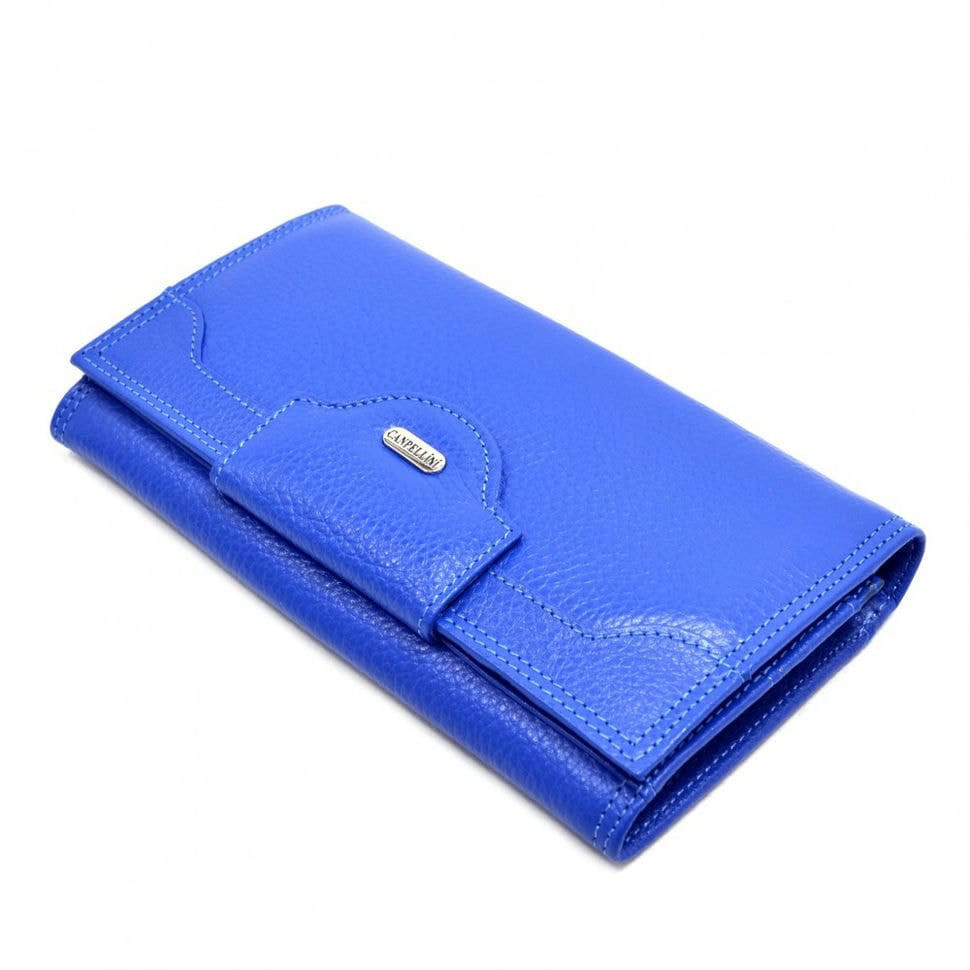 Гаманець жіночий шкіряний CANPEL 2033-304 яскраво-синій флотар