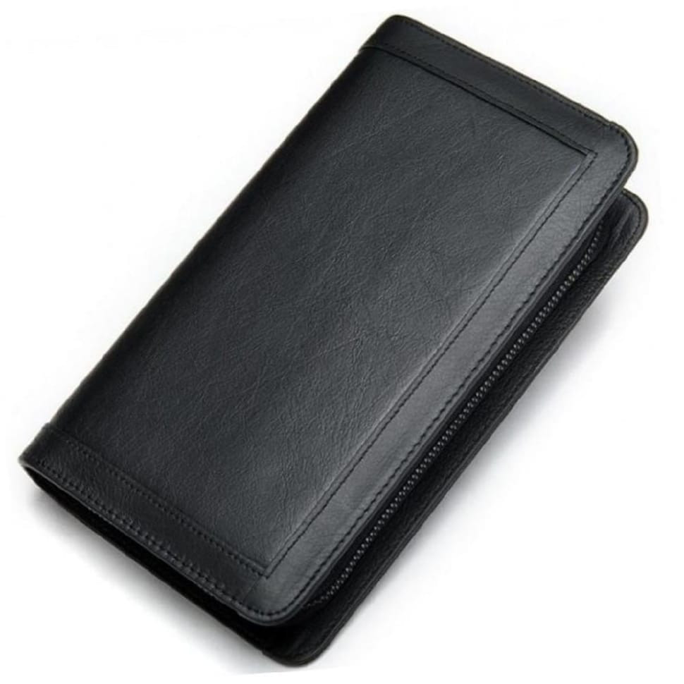 Чоловічий шкіряний чорний клатч MS Ms005A