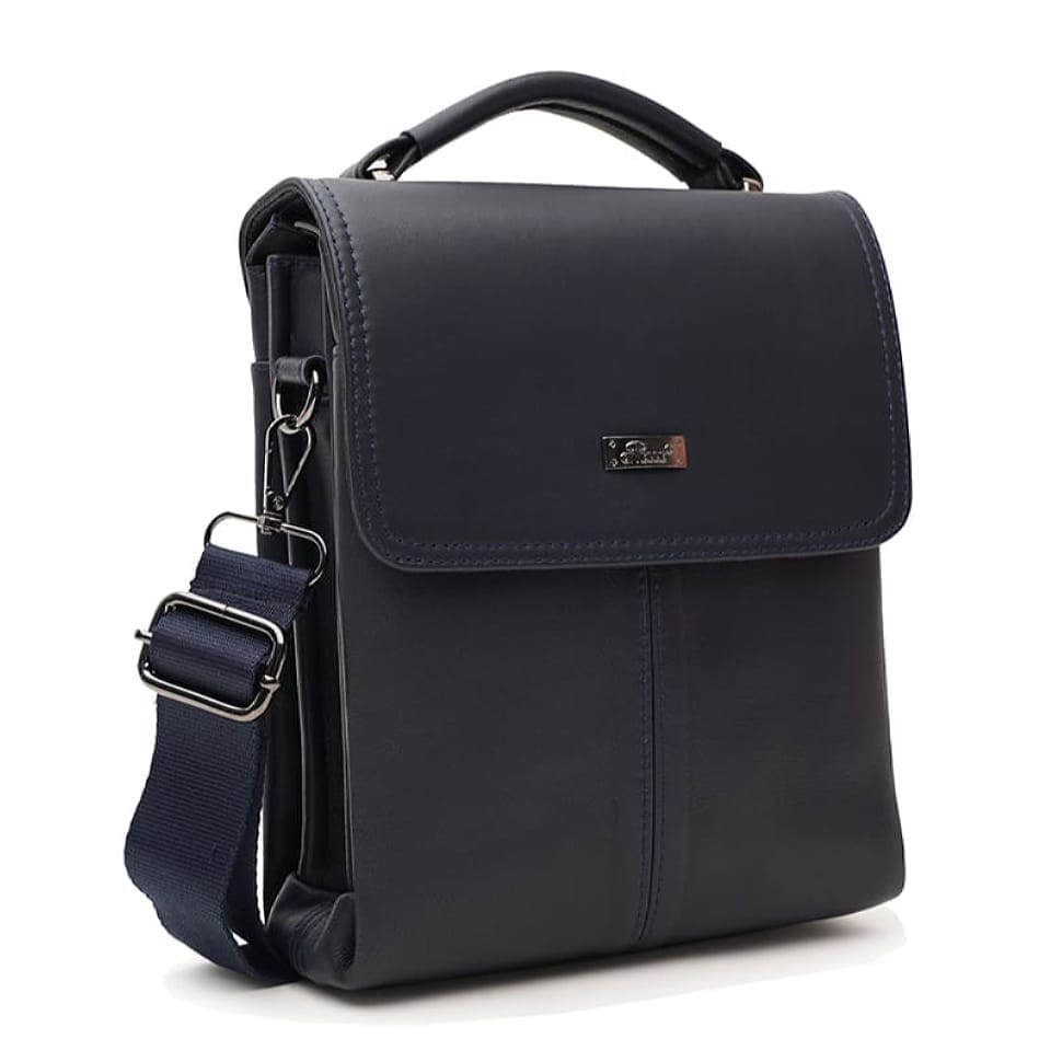 Чоловіча шкіряна сумка Ricco Grande T1tr0029n-navy