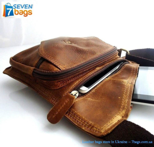 Чоловіча шкіряна сумка через плече Toro Leather mtor-235