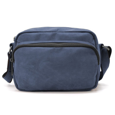 Small mens shoulder bag with 2 compartments TARWA RK-60125-3md 