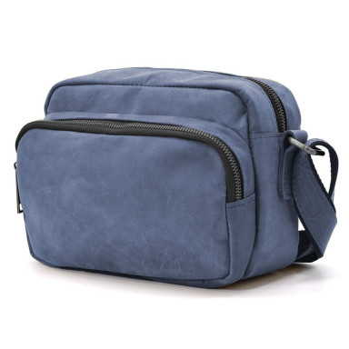 Small mens shoulder bag with 2 compartments TARWA RK-60125-3md 